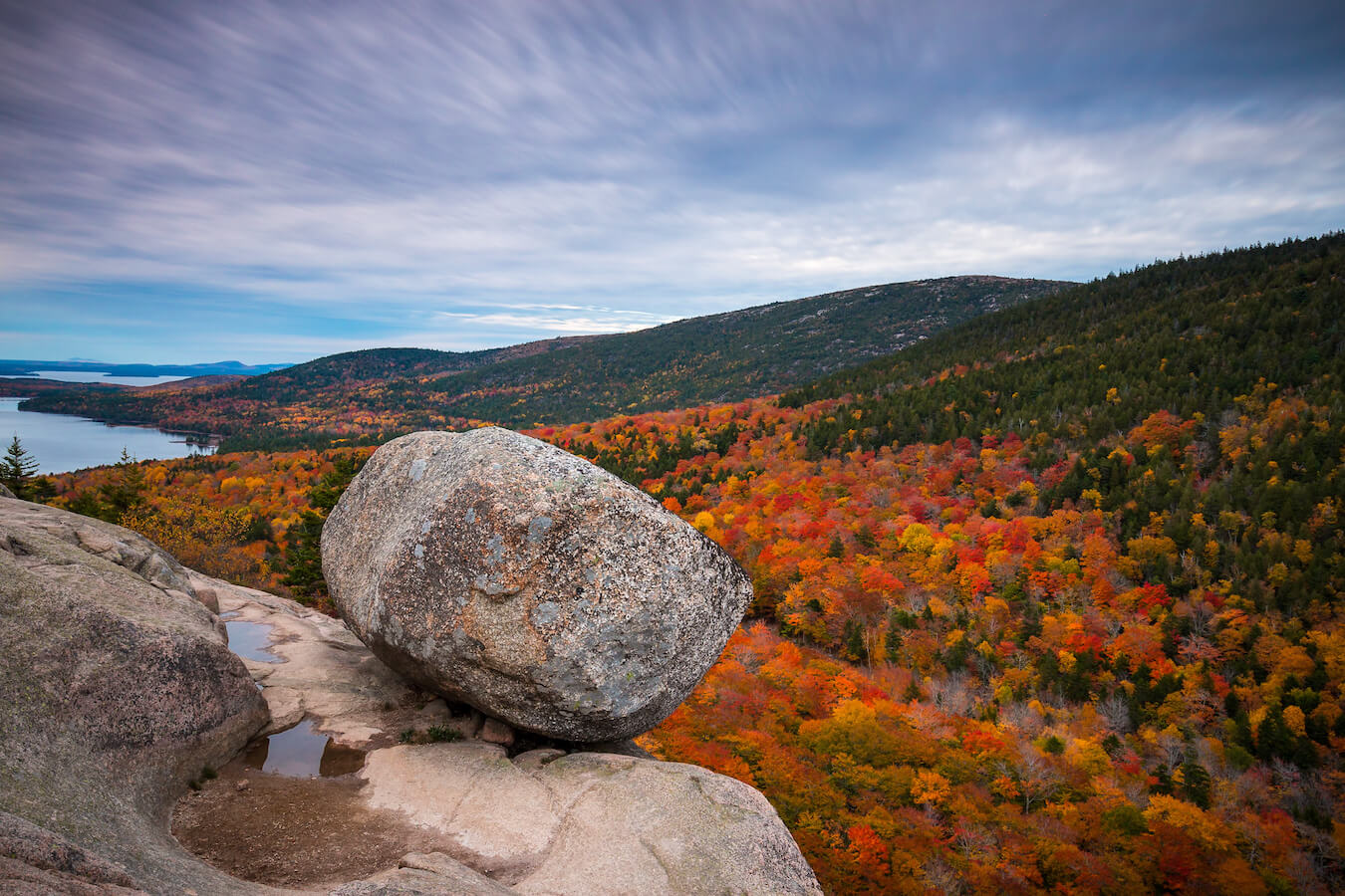 Bubble Rock, Acadia National Park, Maine | Photo Credit: Shutterstock / Katelyn Mayer