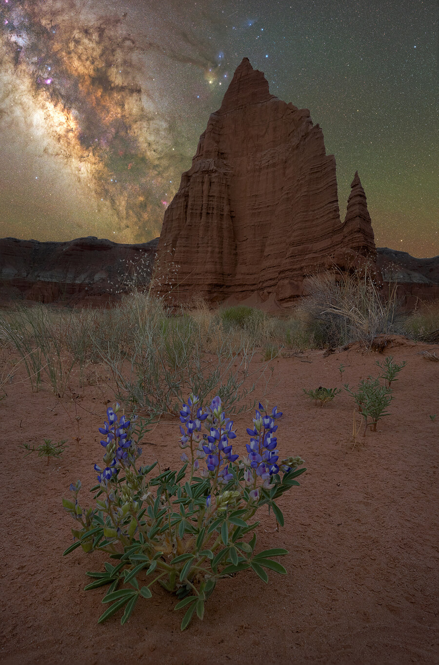 Astrophotography at Temple of the Moon, Capitol Reef National Park | Photo Credit: NPS / Phil Sisto