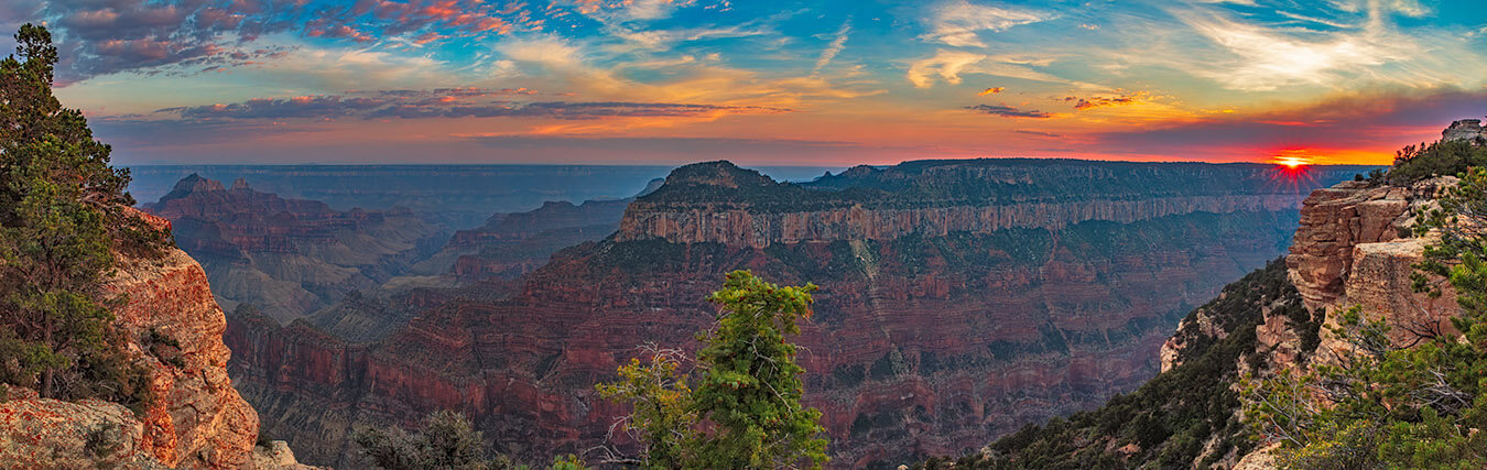 Bright Angel Point Sunset, North Rim, Grand Canyon National Park, Arizona | Photo Credit: Abba’s Creations Photography