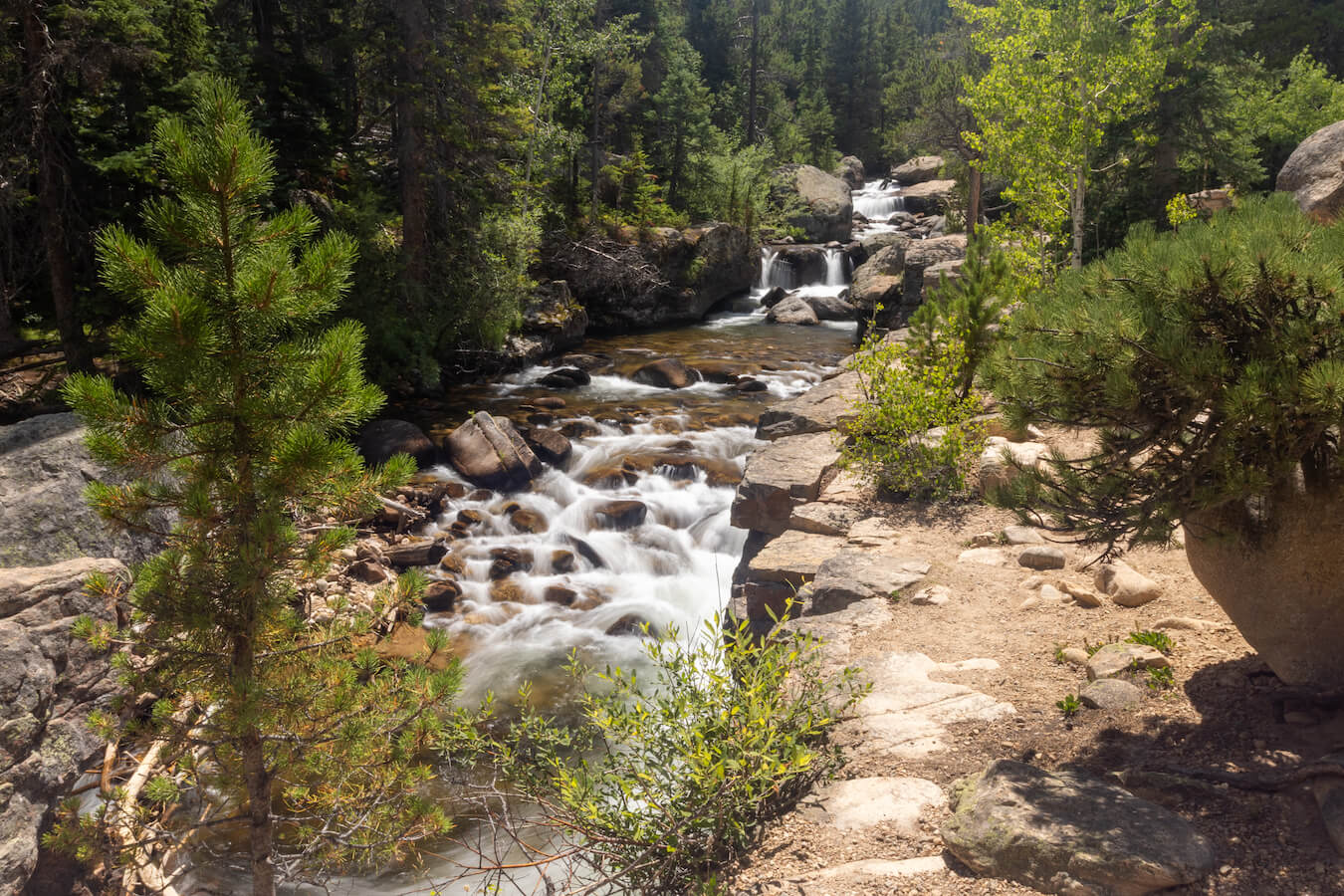 Copeland Falls Hike, North St. Vrain Creek, Rocky Mountain National Park, Colorado | Photo Credit: Juventa Vezzani