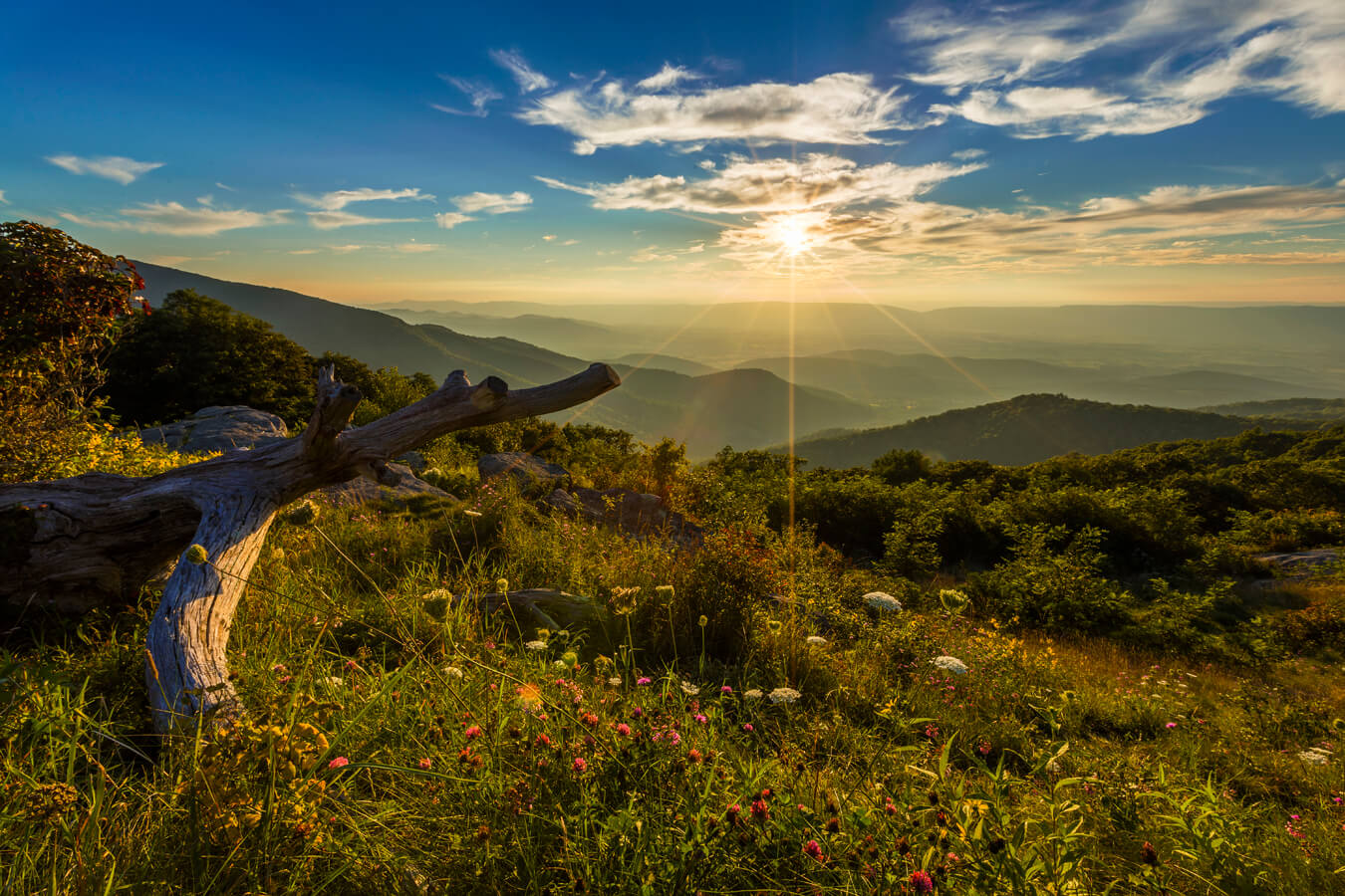 Sunset from Timber Hollow Overlook, Shenandoah National Park, Virginia | Photo Credit: NPS / Neal Lewis