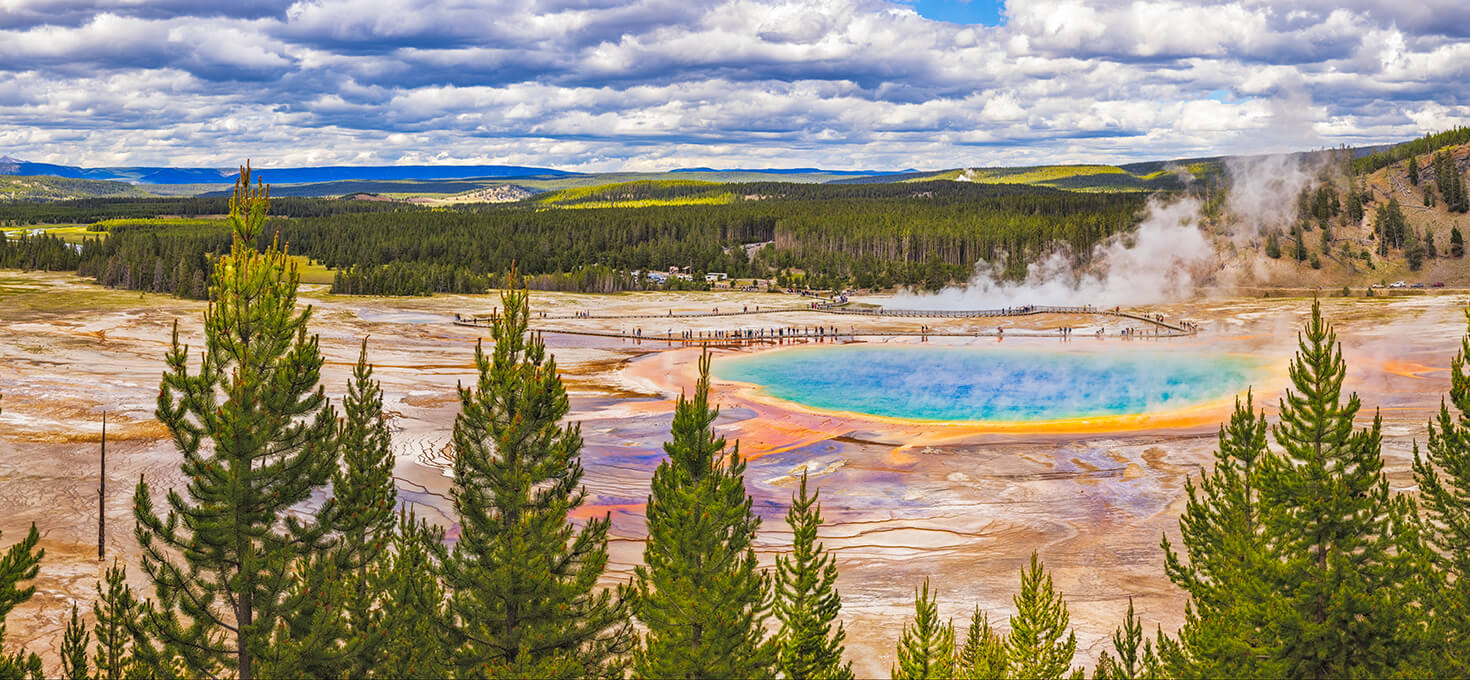 Grand Prismatic Spring Overlook, Yellowstone National Park, Wyoming | Photo Credit: John Freeman