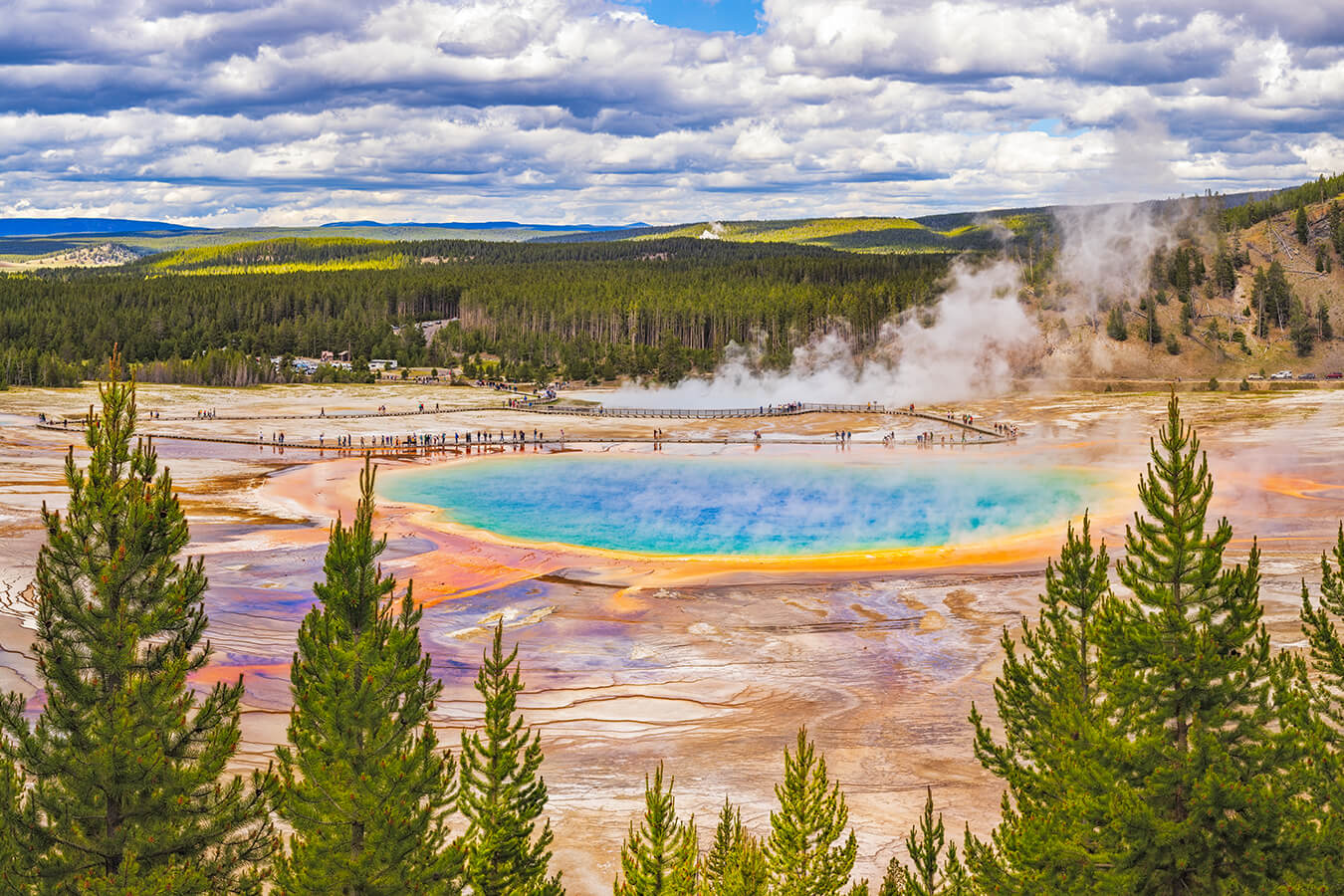 Grand Prismatic Spring Overlook, Yellowstone National Park, Wyoming | Photo Credit: John Freeman