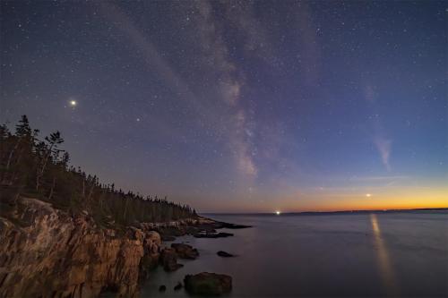 Blue Hour at Raven's Nest, Acadia National Park, Maine | Photo Credit: John Freeman