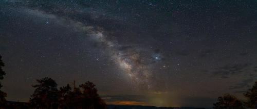 Milky Way at Bright Angel Point, North Rim, Grand Canyon National Park