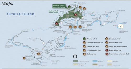 Tutuila Island Map